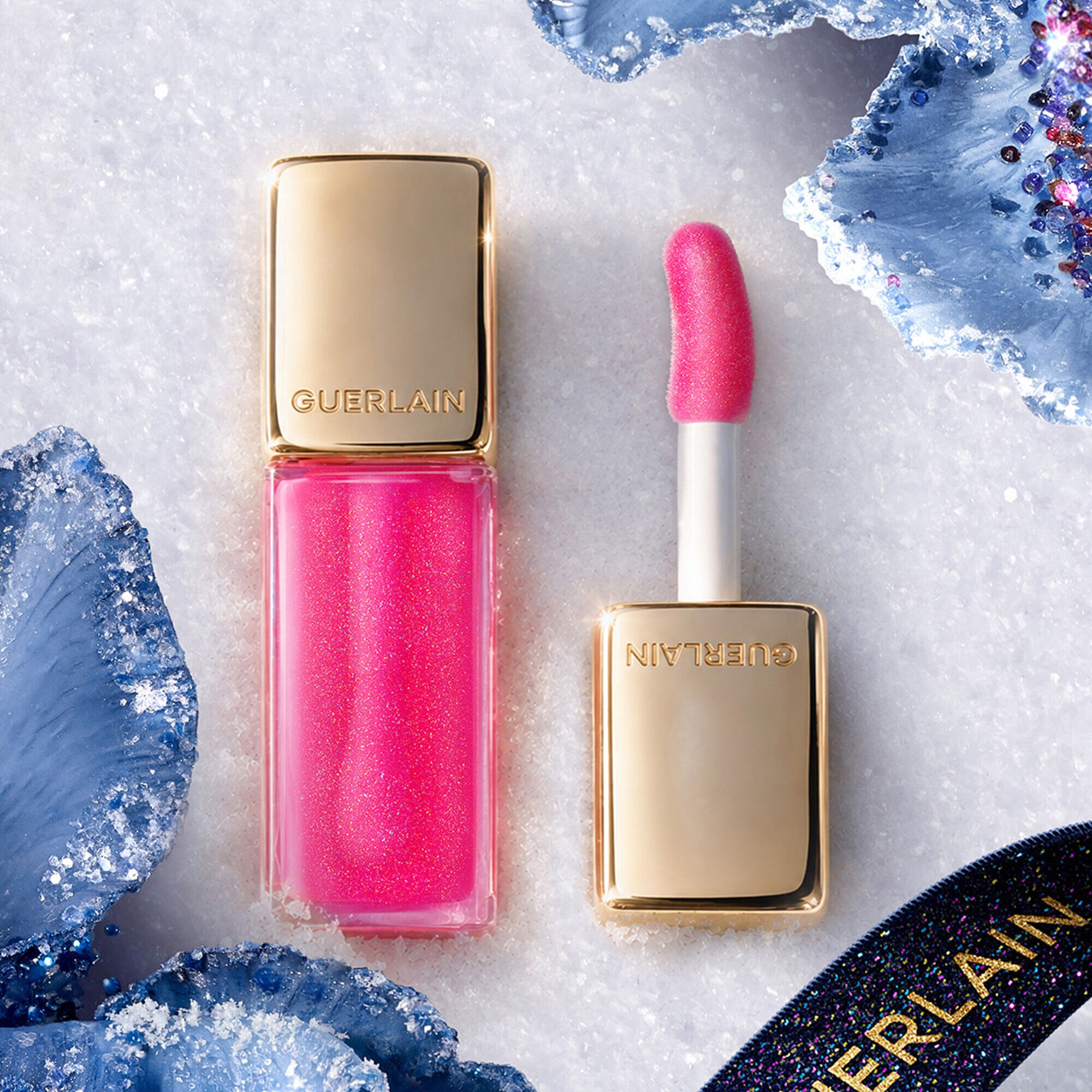 新品★Guerlain リップケース、リップスティック2本 リップスティック：潤い成分配合のラグジュアリーなリップスティック
