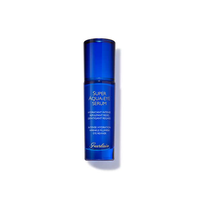Blue and silver bottle of Guerlain Super Aqua-Eye Light Cream 15ml, luxury eye contour cream - thumbnail 3
