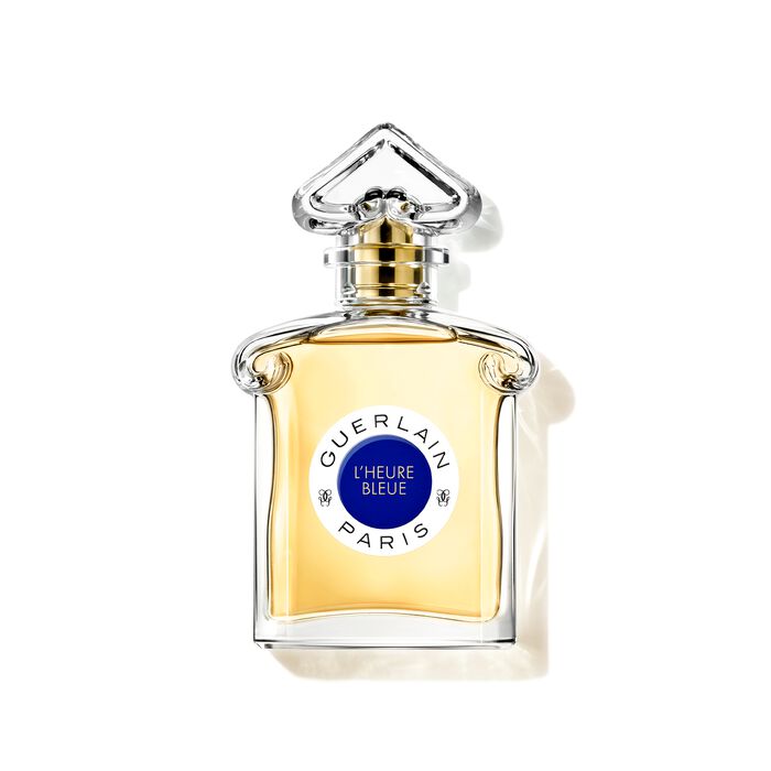 Vintage Guerlain L'Heure Bleue perfume presentation from 1912 empty bottle
